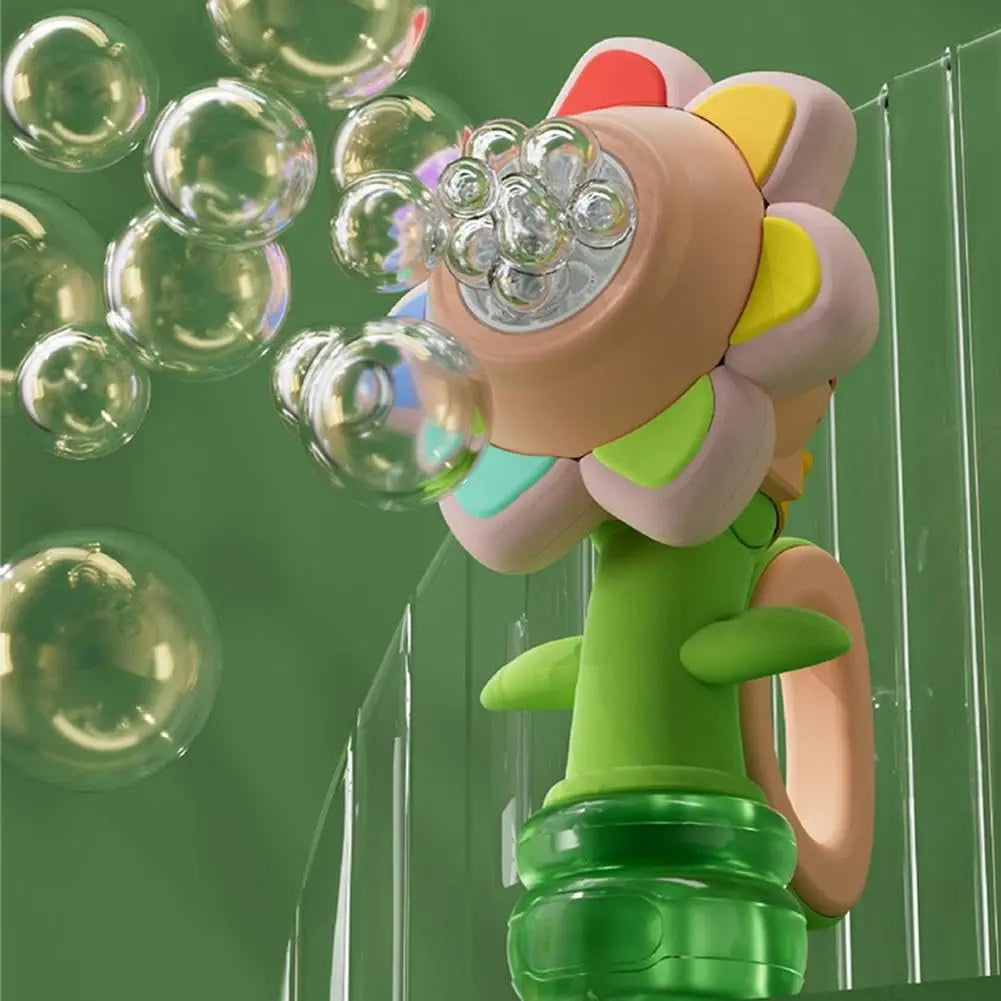 Automatic Sunflower Bubble Machine Toy