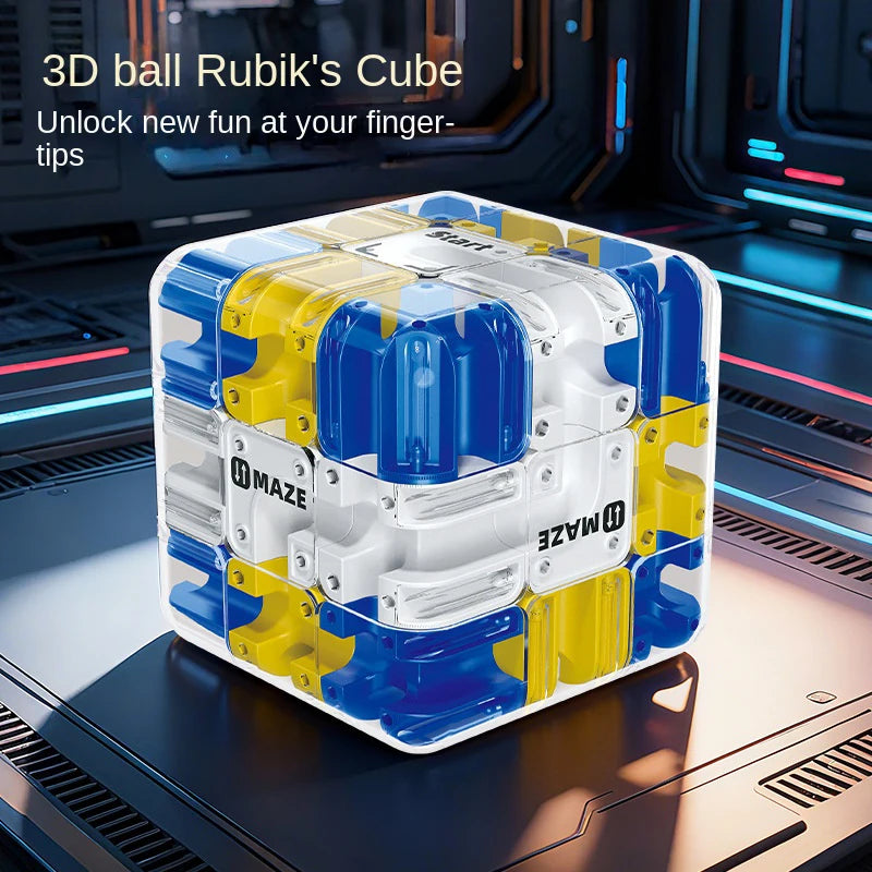 3D Maze Cube Puzzle