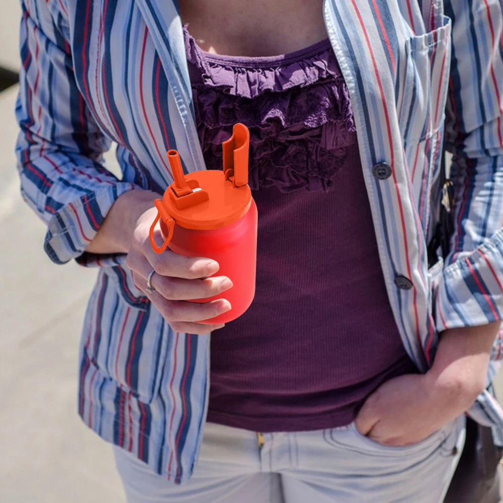 Silicone Soda Can Lid with Straw