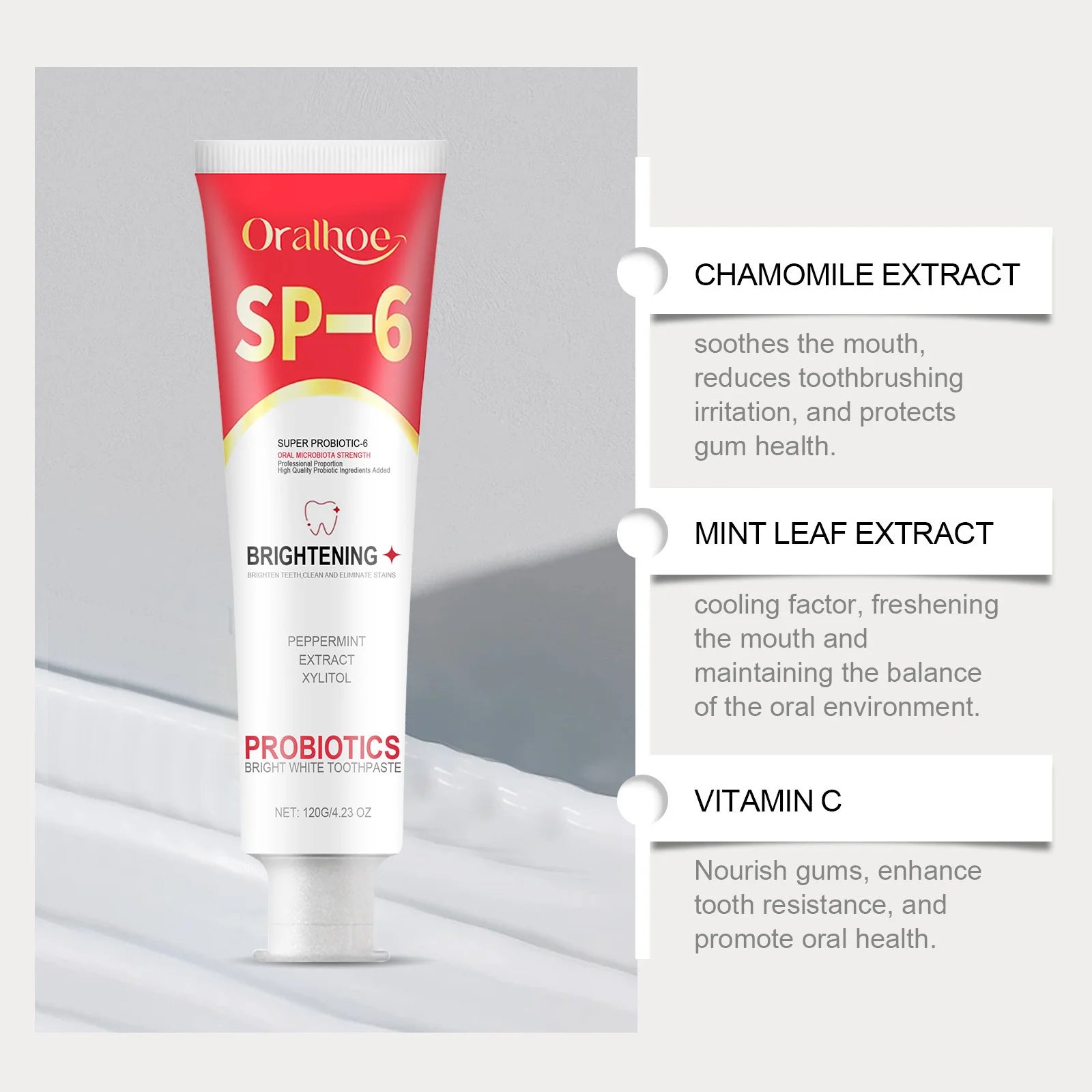 SP-6 Probiotic Whitening Toothpaste