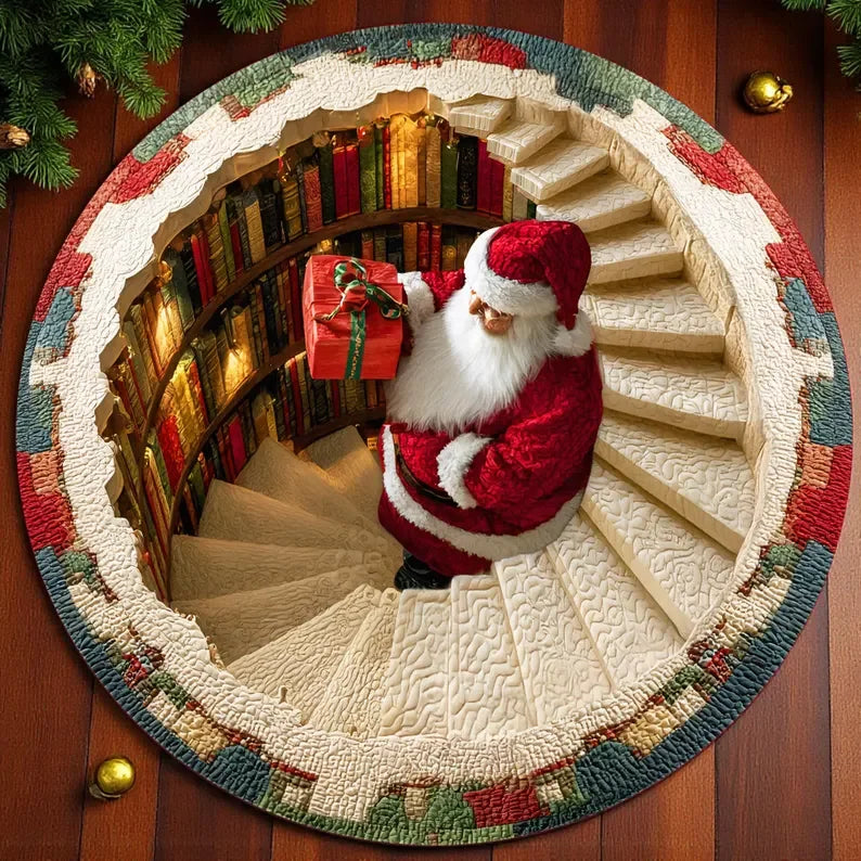 3D Christmas Santa Floor Mat