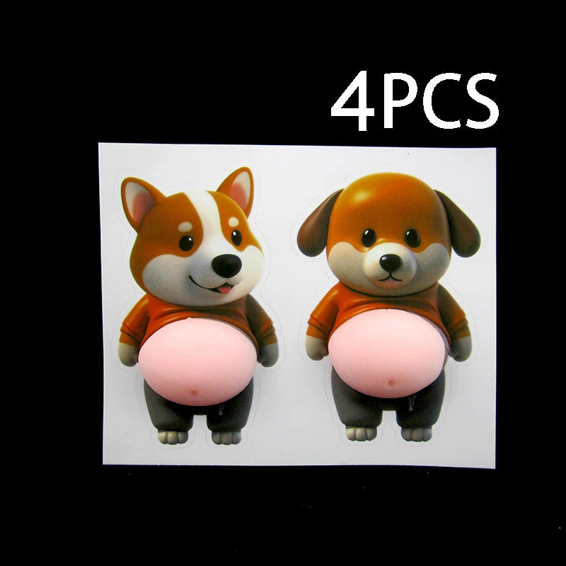 Cute Squeezeable Puppy Sticker