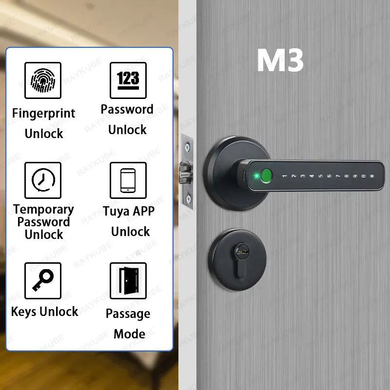 4 in 1 Smart Digital Fingerprint Lock