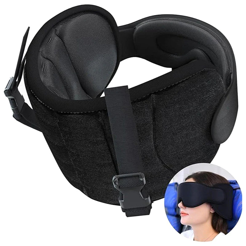 2 in 1 Comfort Headrest Blackout Eye Mask