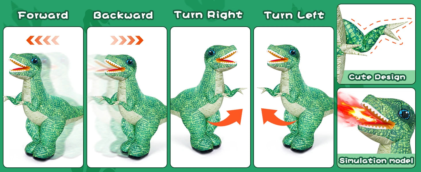 Remote Control Inflatable Dinosaur Toy