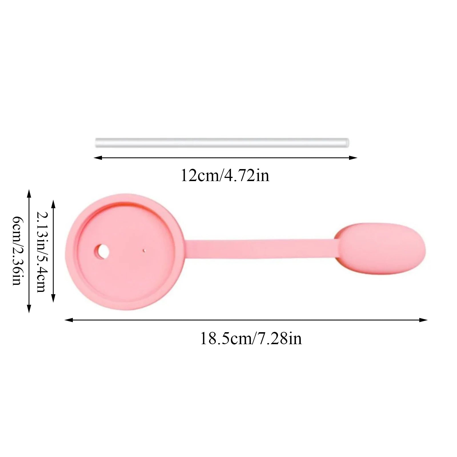 Silicon Can Lids with Straw
