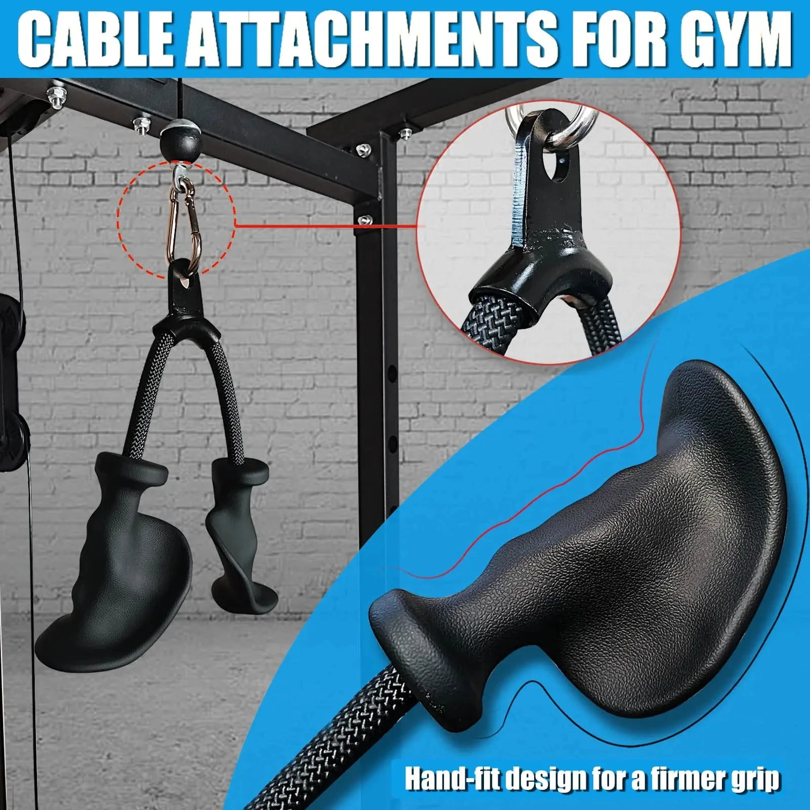 Ergonomic Triceps Rope