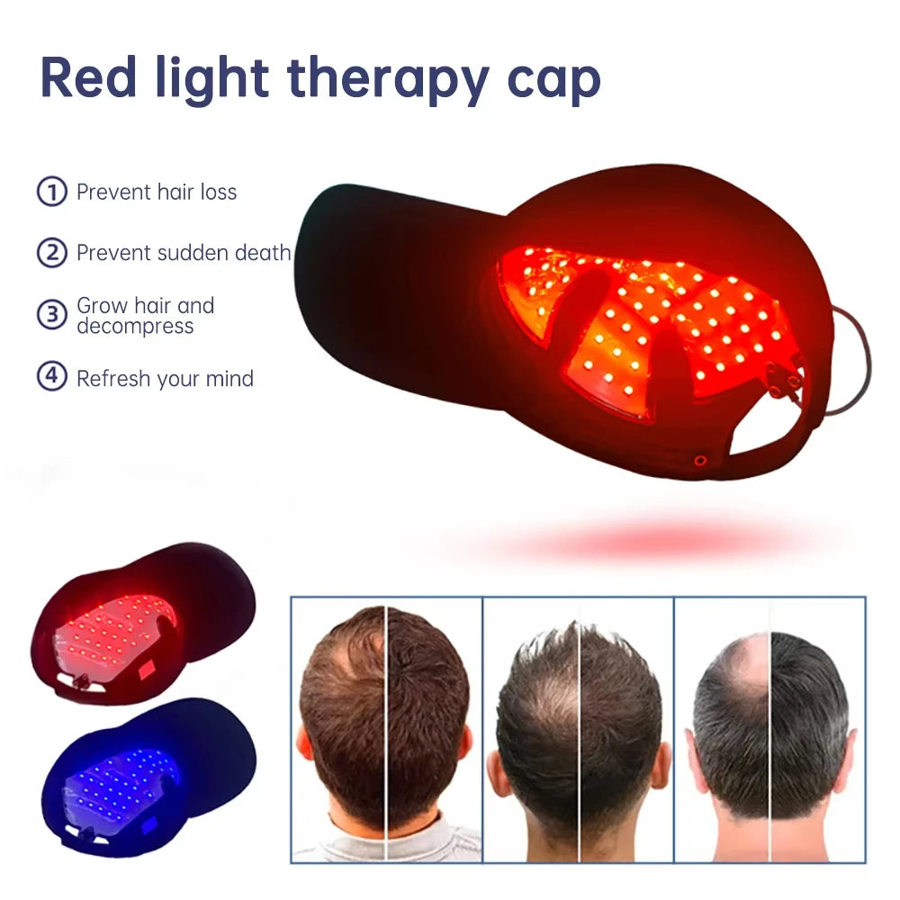 Anti Hair Loss Stress Relief LED Cap