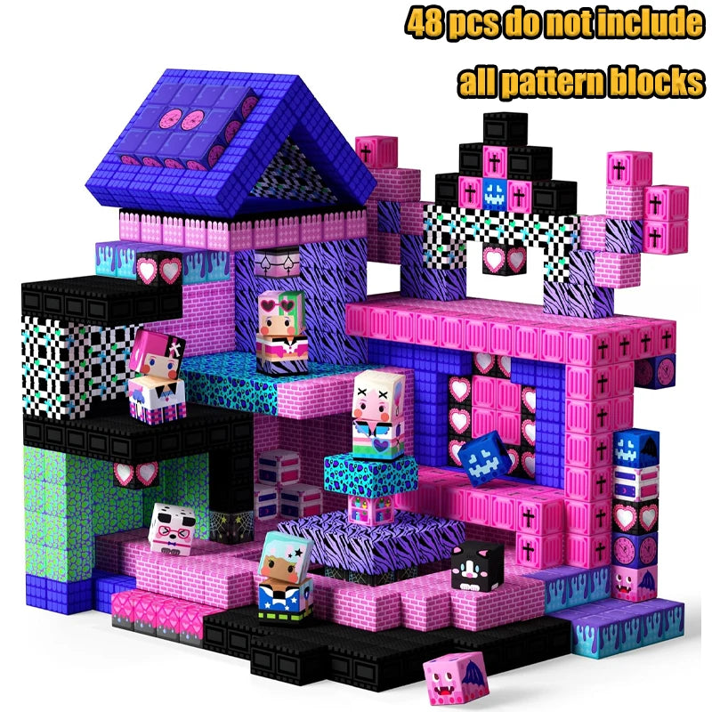 Mine World Magnetic Building Blocks