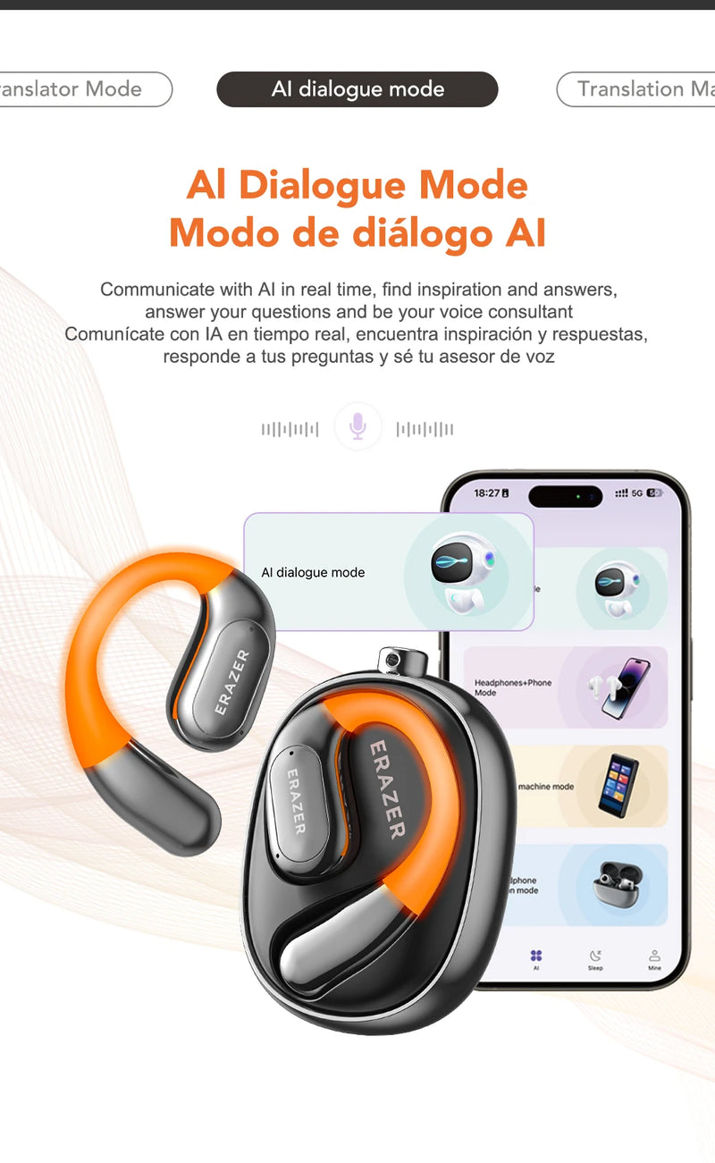 Bluetooth AI Translation ASMR Earbuds