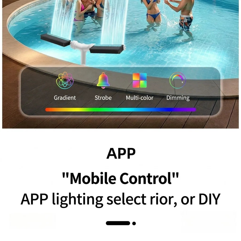 Dual Fountain Pool Water Sprinkler