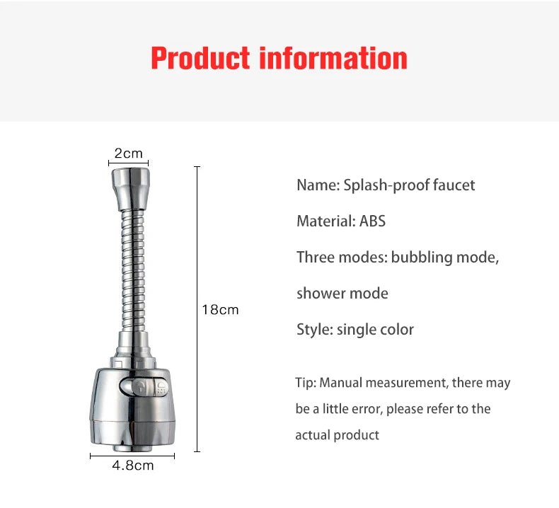 360 Degree Rotatable High Pressure Faucet