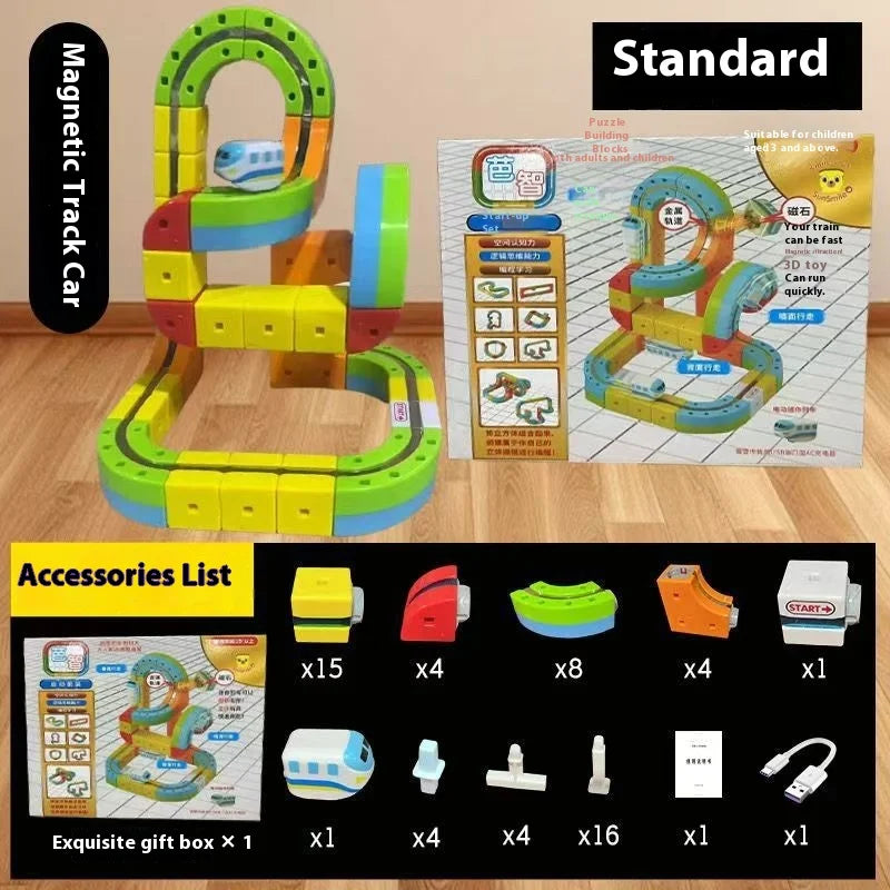 Anti-Gravity Magnetic Track Train Set