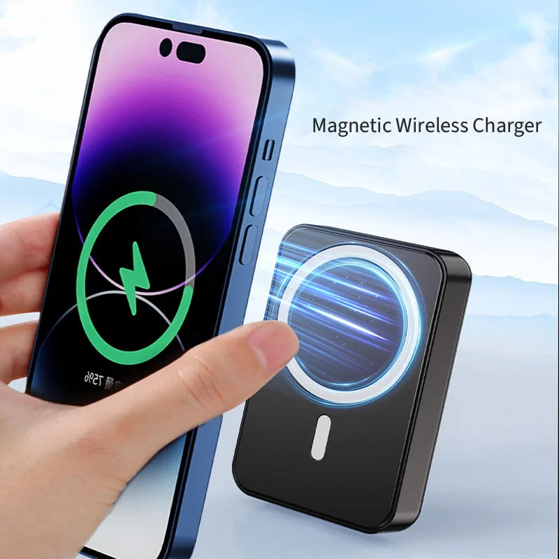 Magnetic Wireless Power Bank with Kickstand