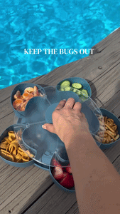 Divided Rotating Snack Tray For Kids