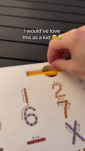 Magnetic Alphabet Tracing Board For Kids