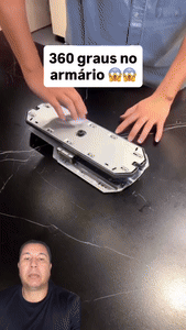 Boomerang 180-Degree Square Rotary Cabinet