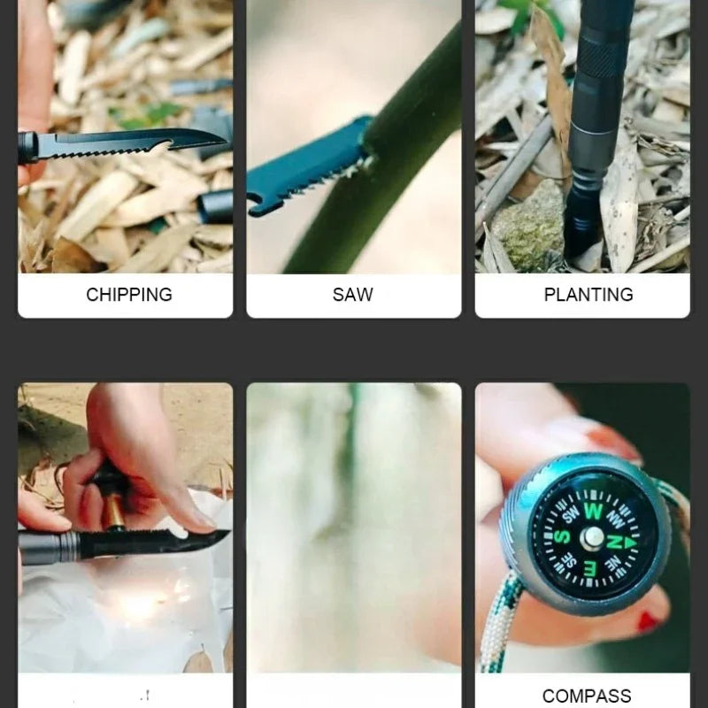 Multifunctional Aluminium Alloy Hiking Stick