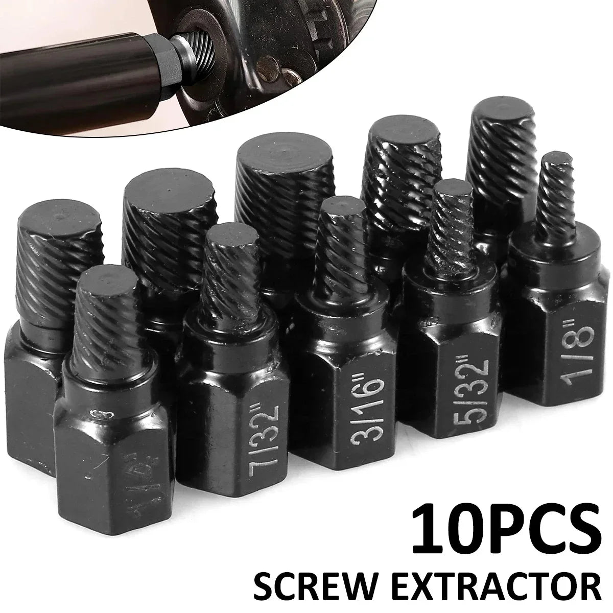 Damaged Screw Extractor Set