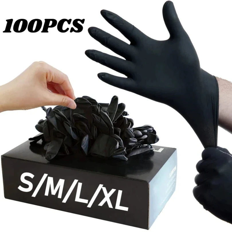 Black Nitrile Disposable Gloves