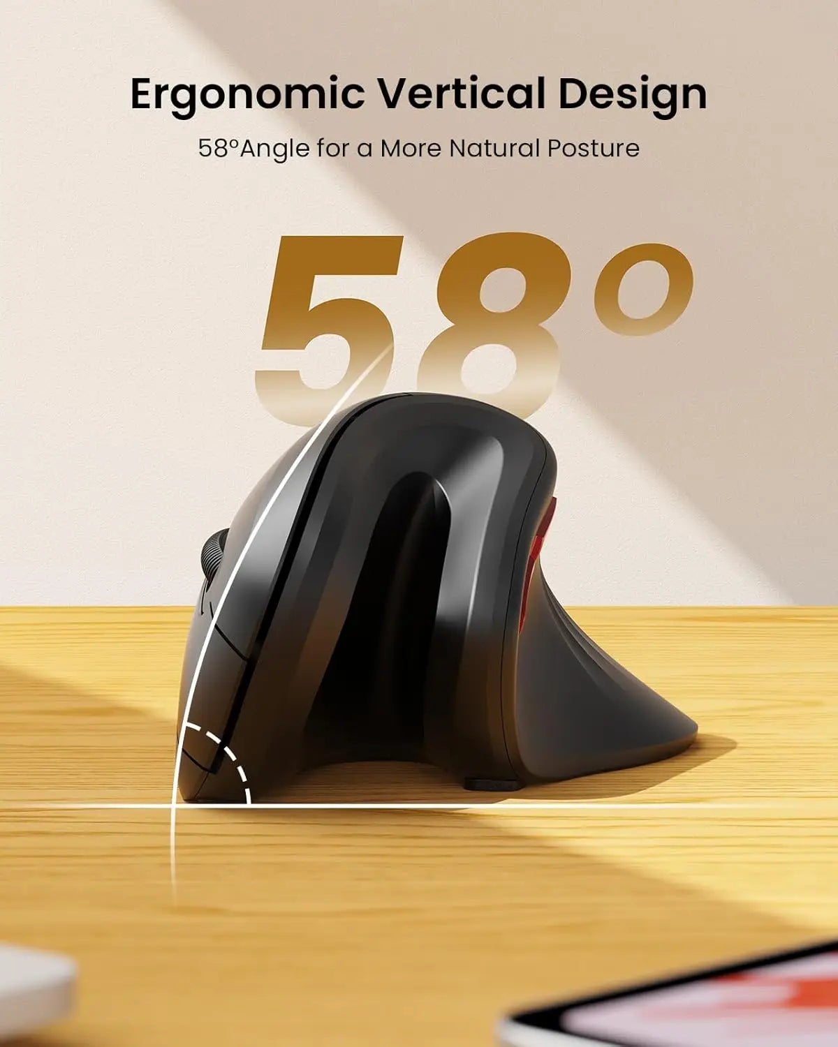 Ergonomic Wireless Vertical Mouse