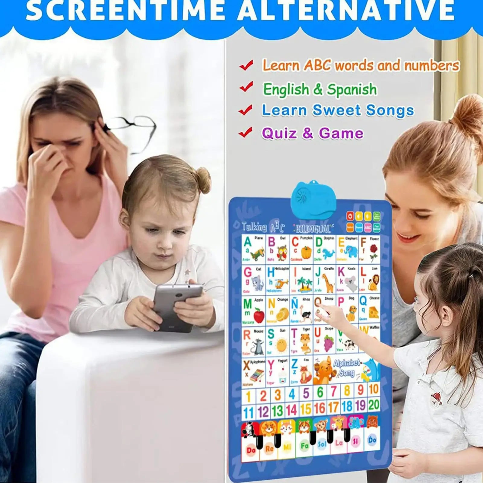 Electronic Interactive Toddlers Learning Chart