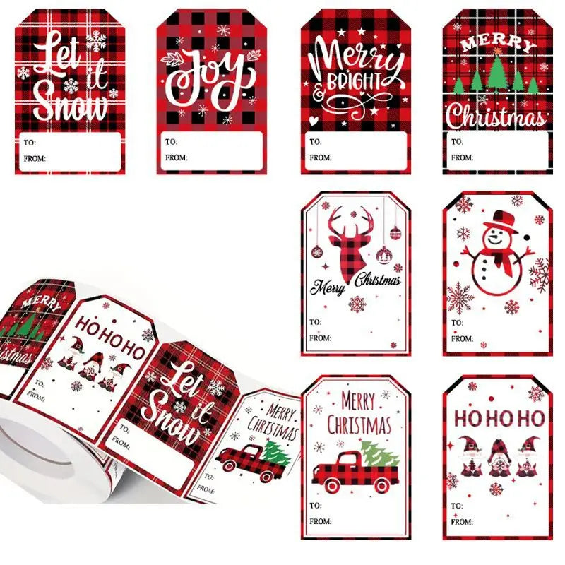 100Pcs Christmas Gifting Labels