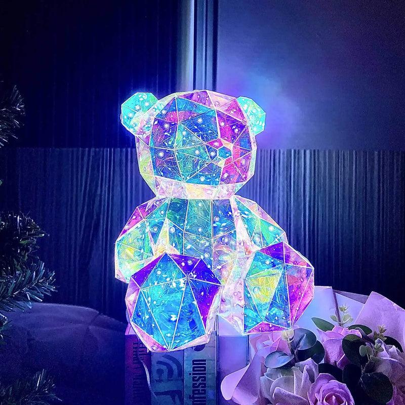 Colorful Glowing Teddy Bear