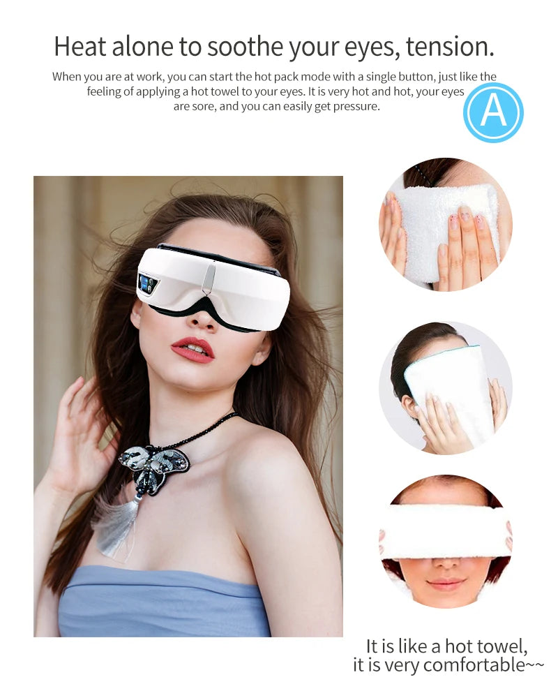 Bluetooth Music Hot Compress Eye Massager