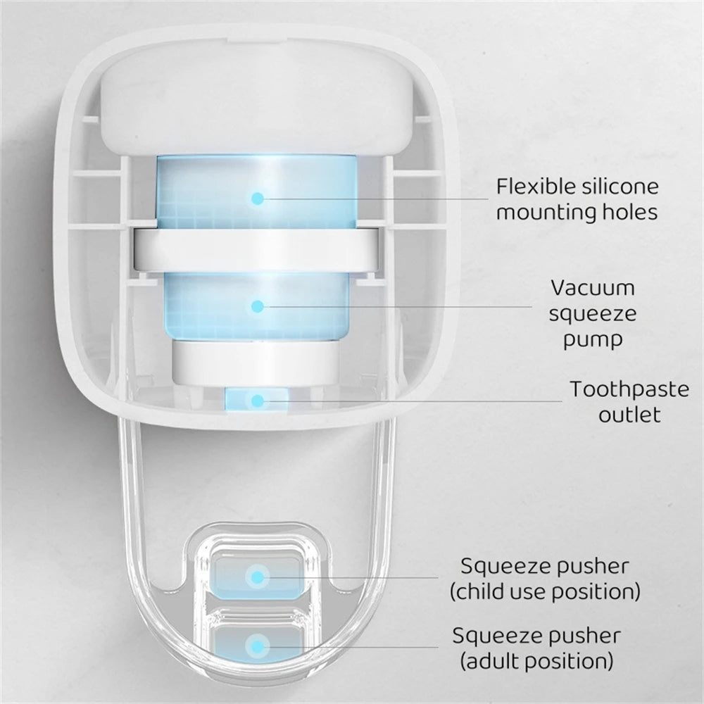 Wall Mounted Automatic Toothpaste Squeezer