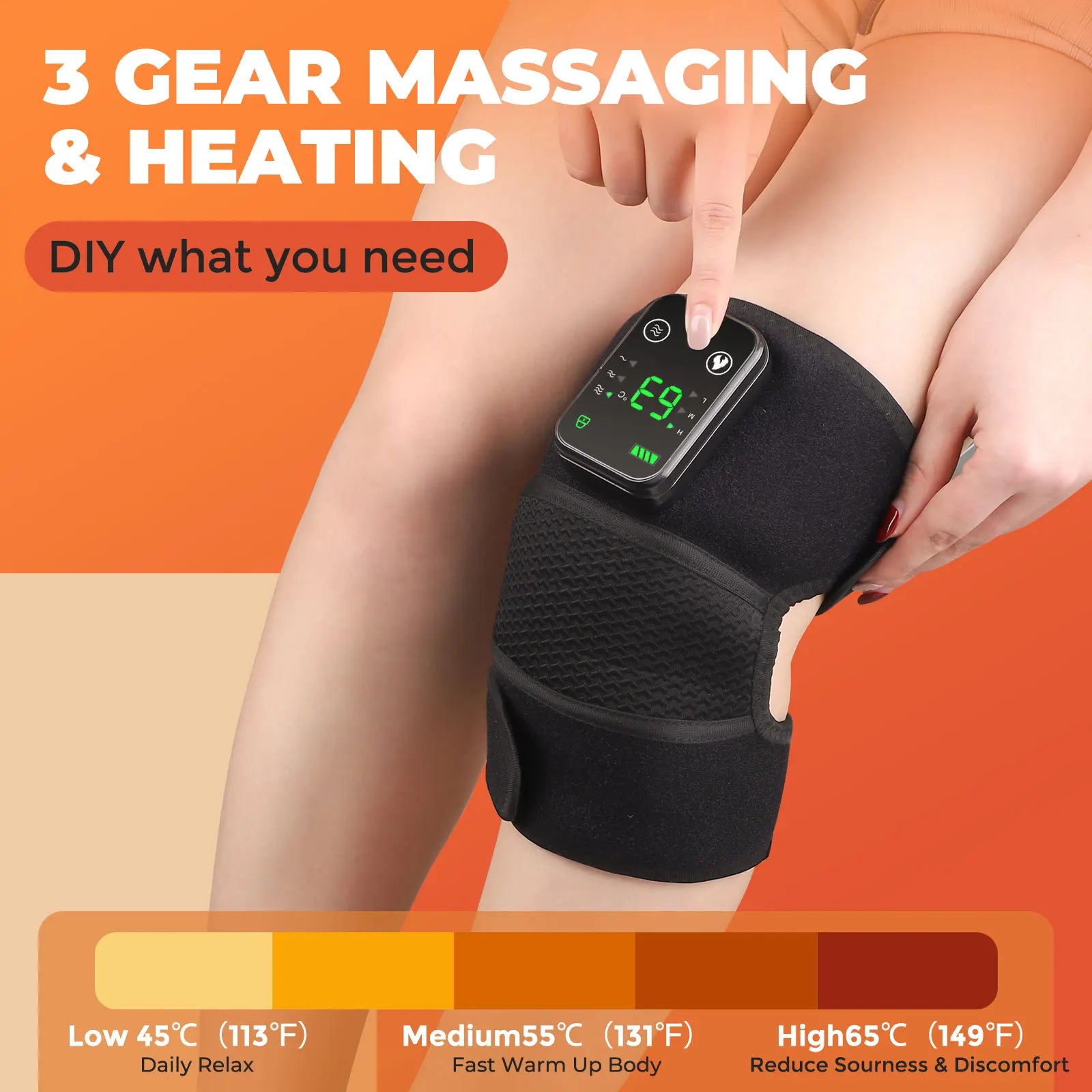 3-in-1 Wireless Heating and Vibration Massager