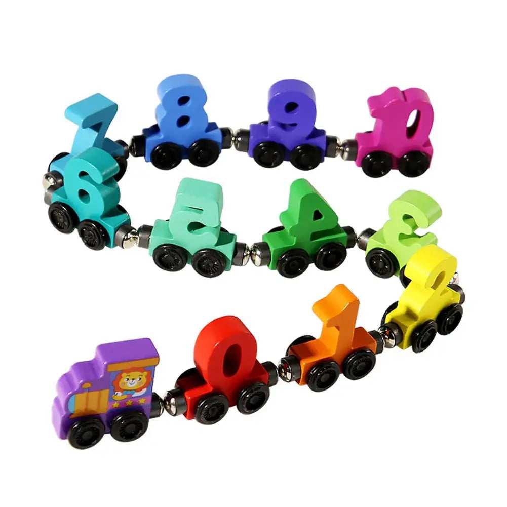 Creative Wooden Magnetic Train