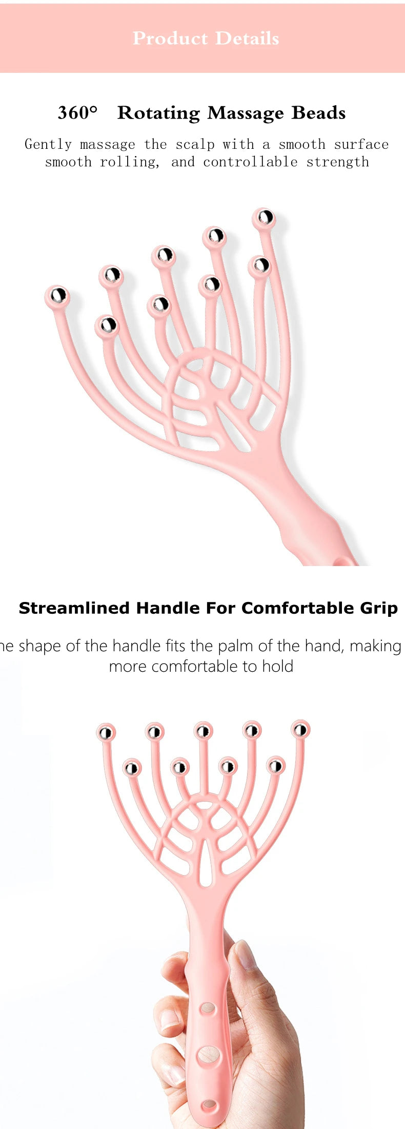 Hand Held Scalp Massage Roller