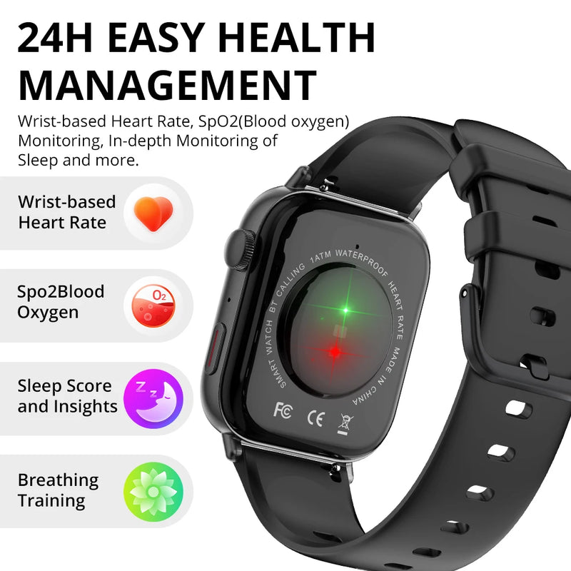 2 In 1 Fitness Tracker Voice Calling Smart Watch