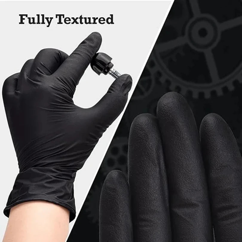 Black Nitrile Disposable Gloves