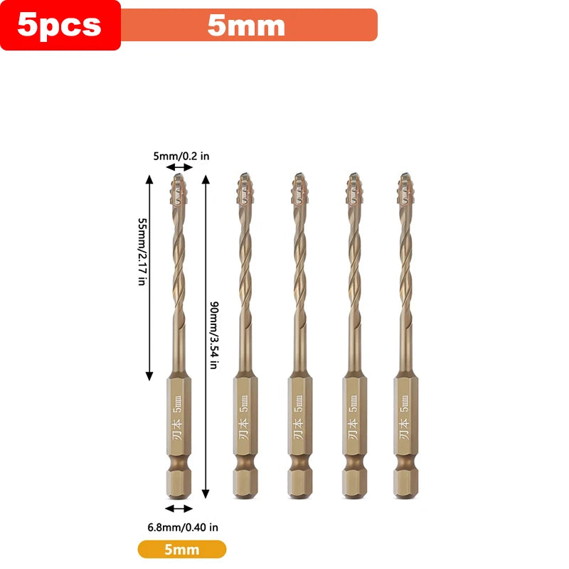 Titanium Steel Cross Drill Bit