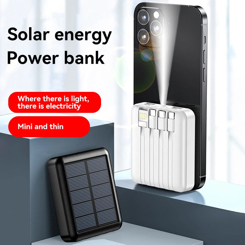 4 in 1 Solar Charging Power Bank