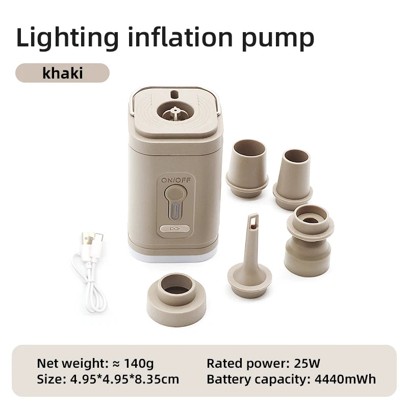 3 in 1 Electric Mini Wireless Air Compressor