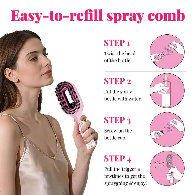 2-in-1 Multi-functional Spray Hair Brush