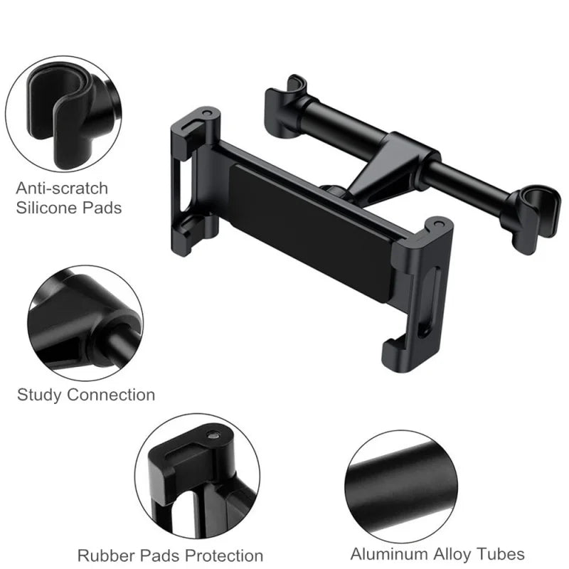 Telescopic Retractable Car Headrest Mount Phone Holder