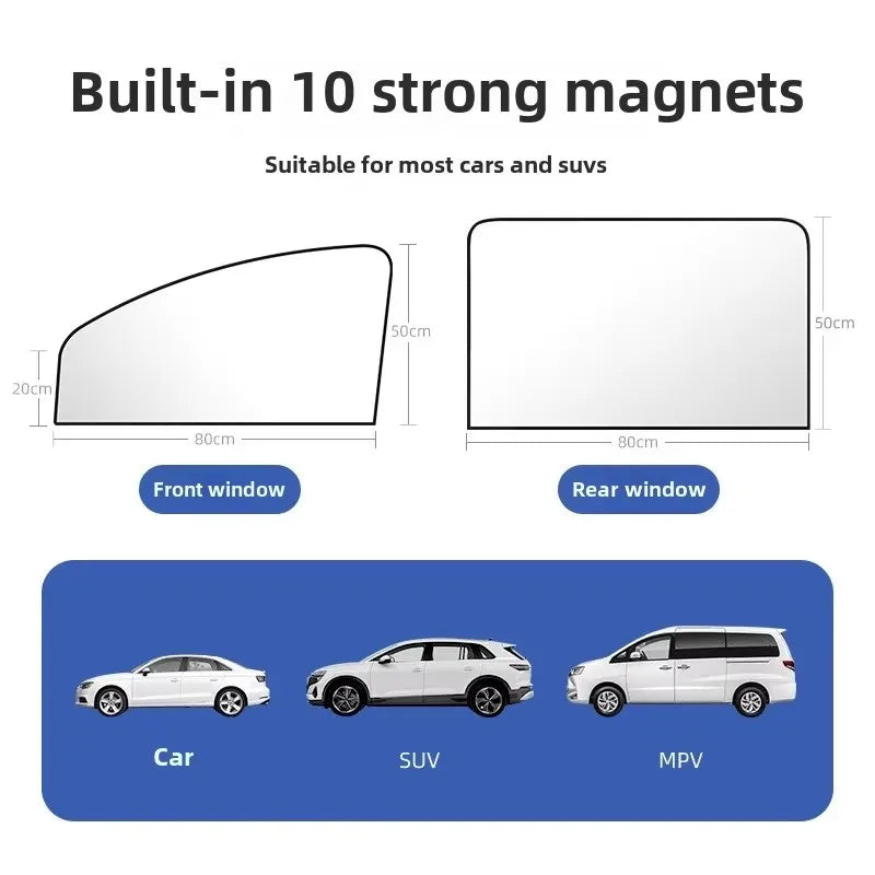 Universal Magnetic Car Window UV Shades