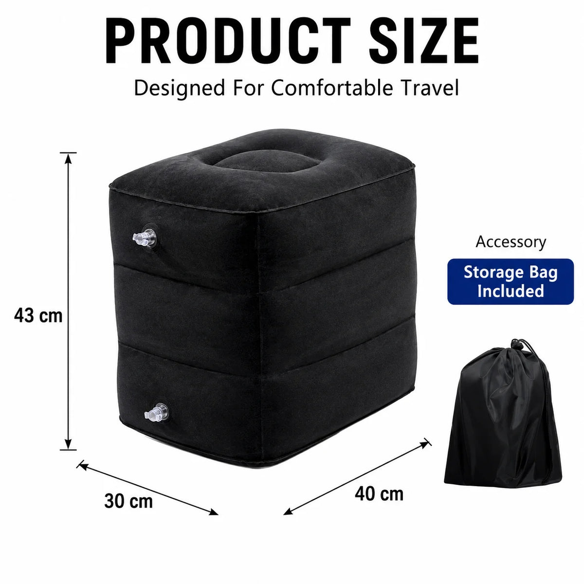 Inflatable Foot Rest Pillow
