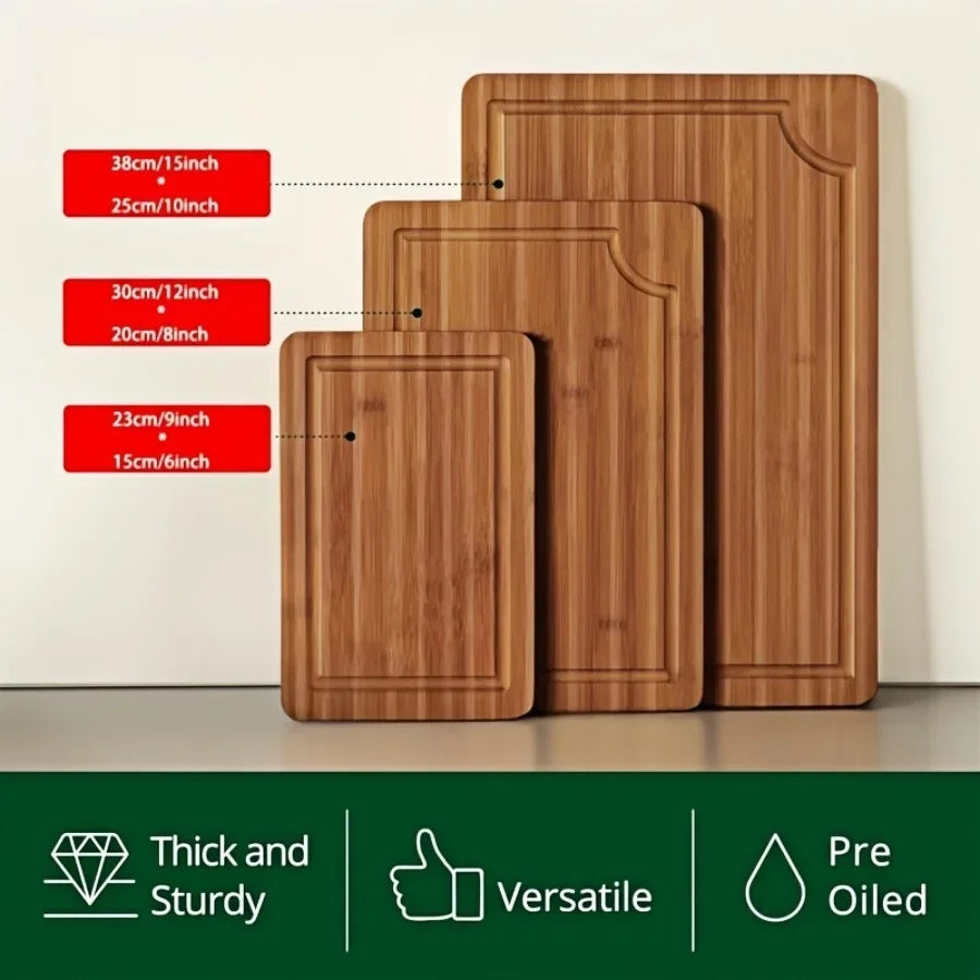 3PCS Bamboo Cutting Board
