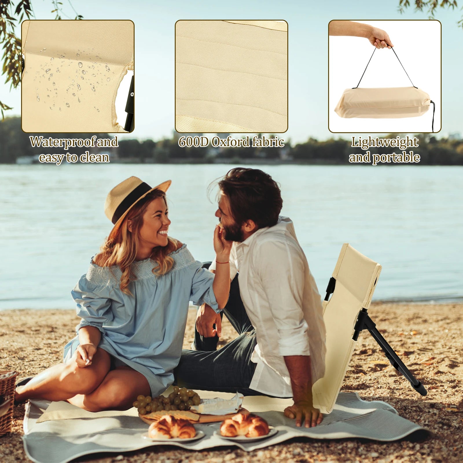 Camping Lazy Backrest Cushion