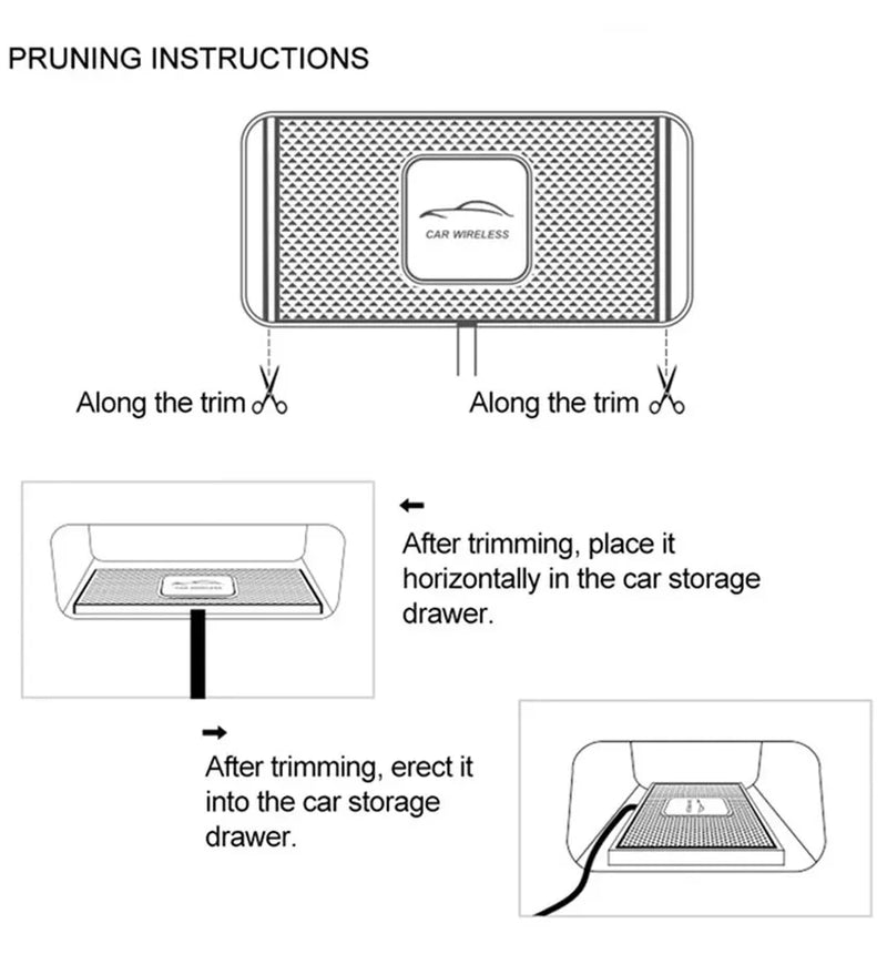 Car Anti-Slip Fast Wireless Charger Pad