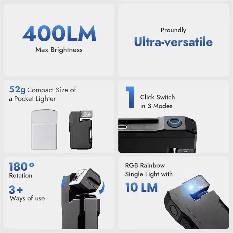 Waterproof EDC Pocket Flashlight