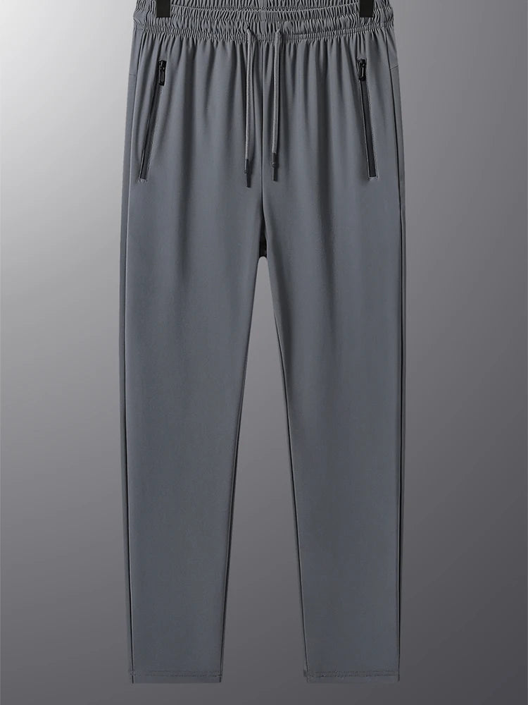 High Elastic Ice Silk Casual Pants