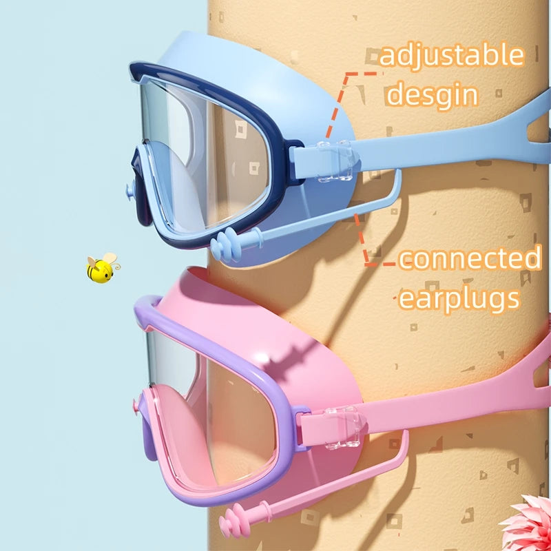 Swimming Goggles For Kids With Earplugs