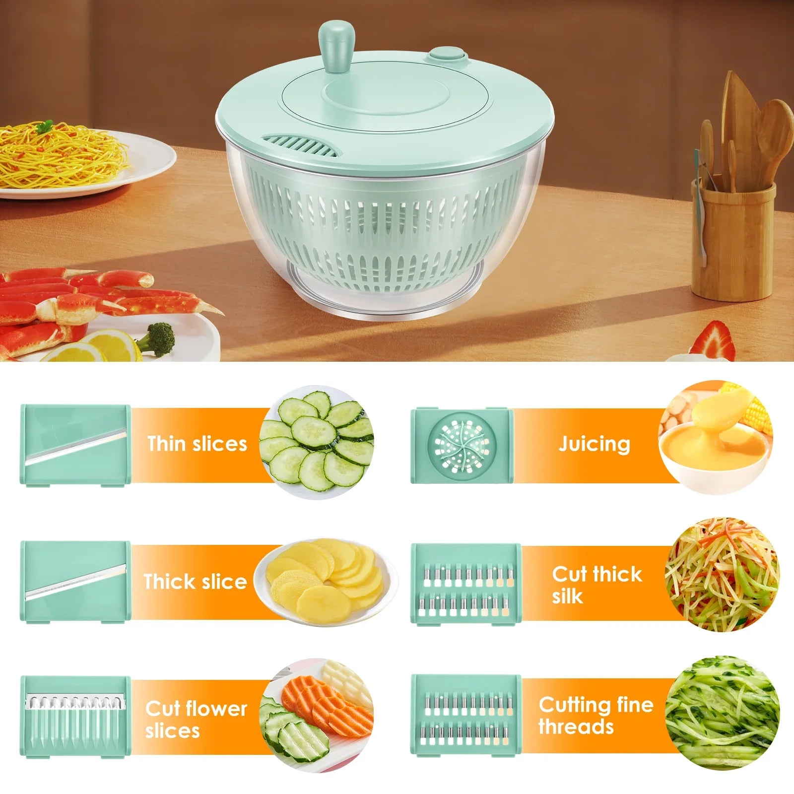 Multifunctional Vegetable Chopper For Salad