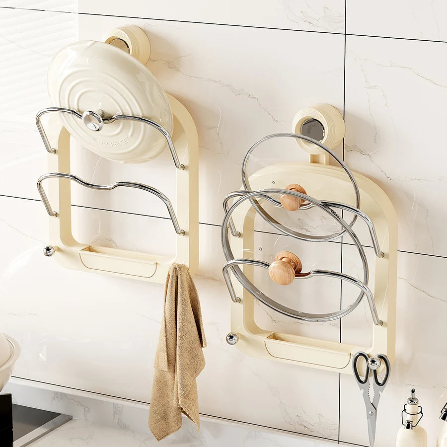 Suction Cup Pot Lid Rack